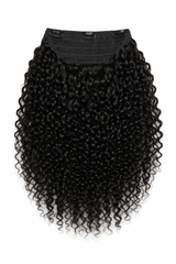 Burmese Curly Invisible Half Wig